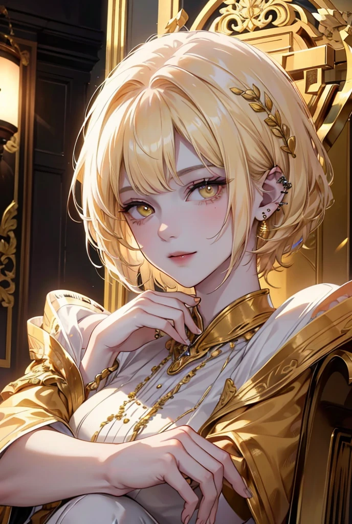 (masterpiece, top quality, best quality, official art, beautiful and aesthetic:1.2), (1girl), extreme detailed,colorful,highest detailed, official art, unity 8k wallpaper, ultra detailed, beautiful and aesthetic, beautiful, masterpiece, best quality, (zentangle, mandala, tangle, entangle) ,holy light,gold foil,gold leaf art,glitter drawing, PerfectNwsjMajic