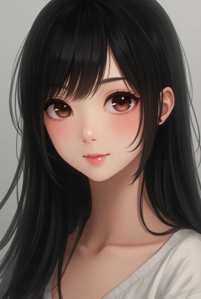 highest quality、realistic、Japanese、girl、zoom、look up、cute、brown eyes、chestnut hair、straight hair、long hair、comb your hair、light blue lingerie、face close up、slender
