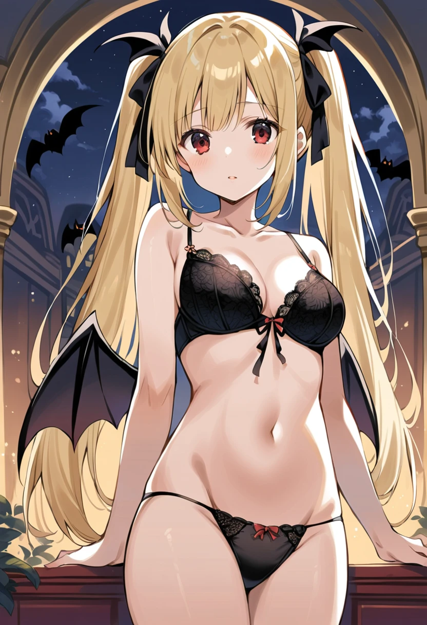 Emilia re:zero, purple eyes, Emilia, crown braid, x hair ornament, flower hair ornament, white hair, long hair, medium breasts, anime girl in a black lingerie with a bat and pumpkin, midriff, naval, beautiful succubus, succubus, succubus in tight short dress, , vampire girl, in a halloween style, demon anime girl, demon girl, zerochan, halloween, commission for, zerochan art, 2b, 2 b, monstergirl, commission for high res