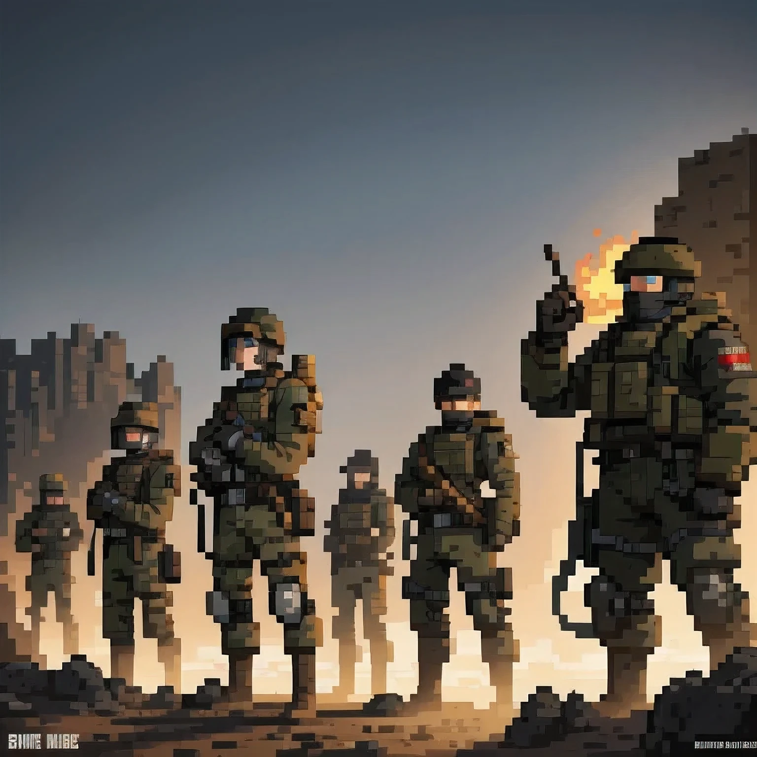 Create a highly realistic visual depiction of a group of cadet corps unit during theirst military operation in a futuristic dieselpunk setting with a realistic military theme. The cadets, dressed in rugged, industrial-style combat armor with visible mechanical augmentations and tactical gear, are shown under pressure, with expressions of nervousness and adrenaline rush visible on their faces. The scene captures the rugged, war-torn landscape with trenches, fortified bunkers, and industrial debris. The cadets are taking cover behind rusted metal barriers, gripping advanced, retro-futuristic weapons that combine heavy-caliberearms and energy-based technology. Smoke, fire, and debris fill the background, contributing to the chaotic and intense atmosphere. The art style emphasizes gritty realism, focusing on the practical design of the military gear and the raw emotions of the young soldiers as they face combat for the first time.