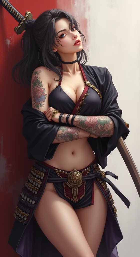 A woman alchemist in kimono (oriental dark fantasy). Big Tits. (Oni/Youkai). (Hentai)