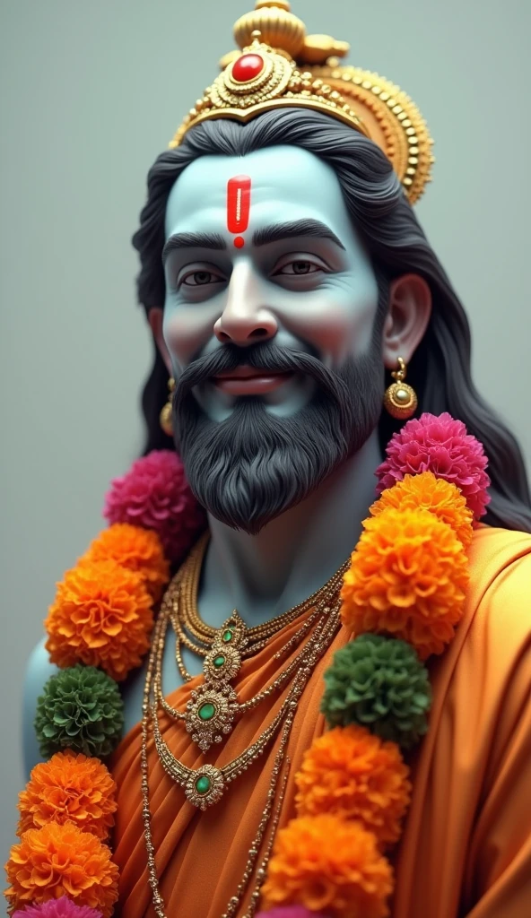 Lord vishnu , smiley face