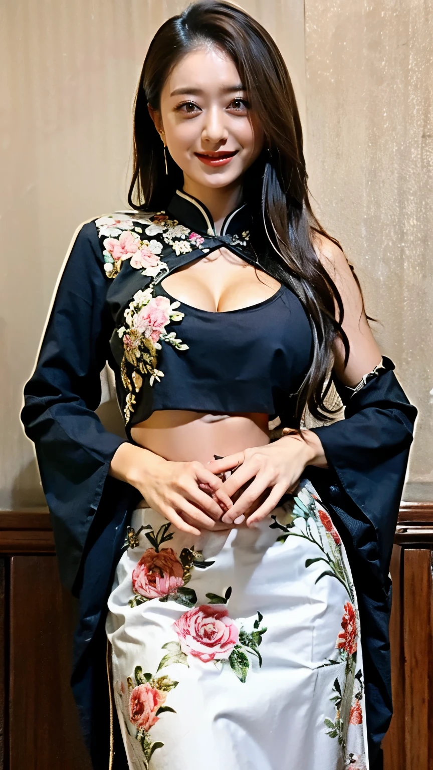 Breathtakingly beautiful.Breathtakingly beautiful.((Pleasure that goes through、突き抜けるorgasm、Incredible joy、orgasm、orgasm、orgasm、orgasm、orgasm))、Breathtakingly beautiful.Breathtakingly beautiful.Breathtakingly beautiful.One Girl, Highest quality、masterpiece、Ultra-high resolution、(Cowboy Shot),(Realistic), (Ultra-realistic), (Ultra-high resolution), (Ultra-high resolution), (One Girl), ((Ultra-Realistic Details)),(Realistic:1.4)Beautiful Face, Cute Face, 、RAW Photos, Highest quality,masterpiece,Highest quality,Ultra-high resolution),Best Images, (8k, RAW Photos, Realistic), A neat and beautiful Japanese woman, Rainbow light brown straight hair, big, Sparkling Blue Eyes, Long eyelashes, double eyelid, Half-open crimson alluring moist big thick lips, Large Breasts, Brawl Raising、, Down , Abdominal muscles, thin, Perfect Proportions, whole body, Black ao dai with gold embroidery, Blurred background red