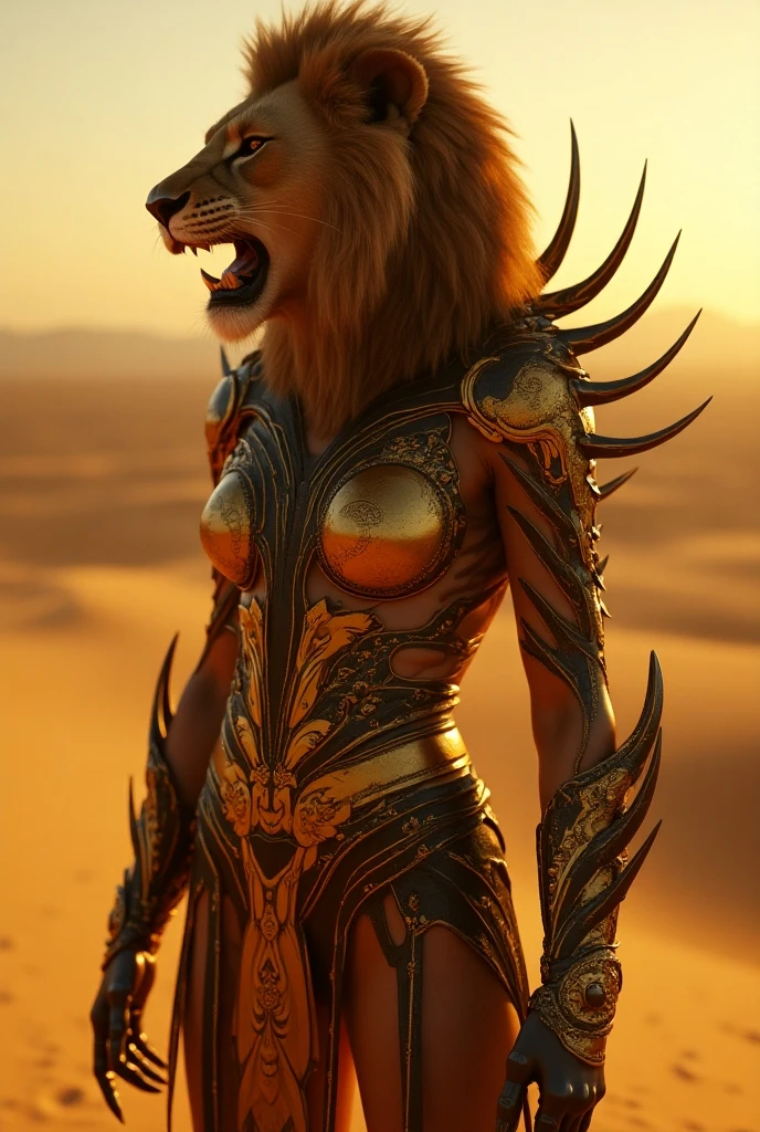 High definition Reality Ninja Animal type Eva Gold Metallic