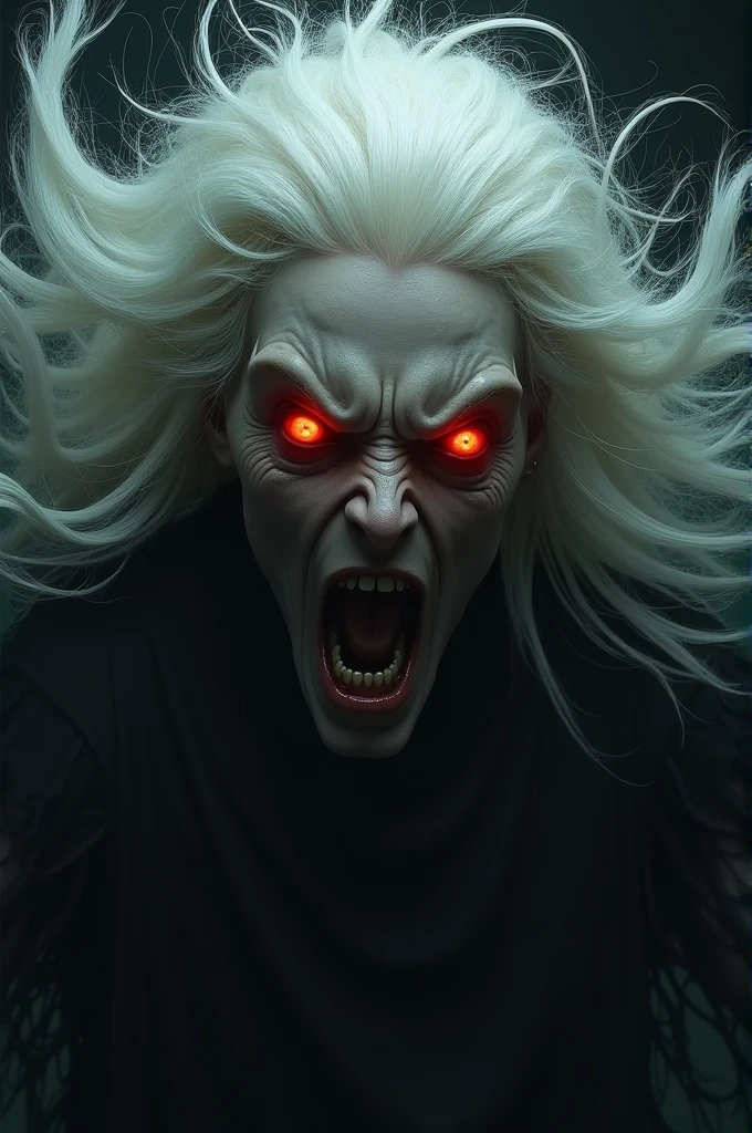 a close up of a person with a bloody face and red eyes, Terrifying digital art, The Art of the Apocalypse!!!!, bloody + Concept art, detailed 4k Horror artwork, Horror!! Highly detailed, epic portrait of menacing, Horror fantasy art, dark fantasy Horror art, Evil look, anger. hyper detailed, Evil Zombie, lee bermejo, A perverted god without a face