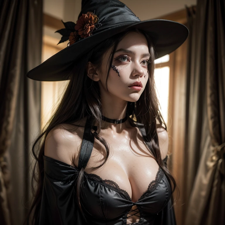 Halloween a mysterious woman