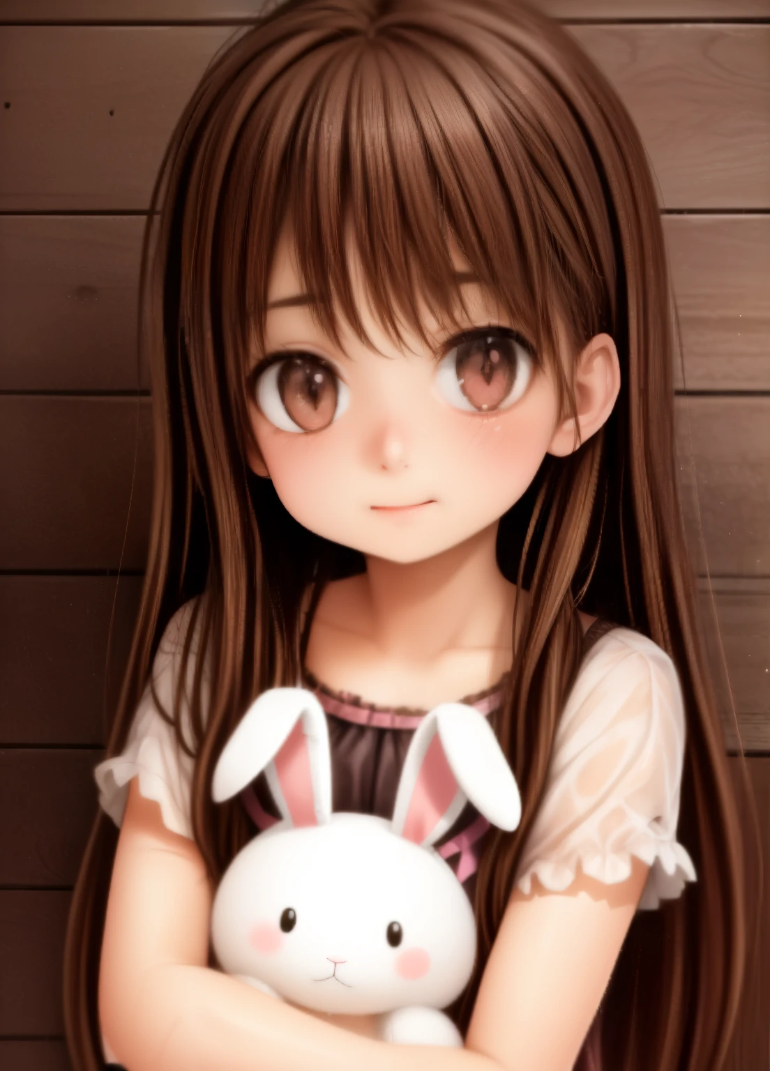 cute girl, beautiful girl, adorable girl, stuffed bunny, white stuffed bunny, soft stuffed bunny, girl hugging stuffed bunny, girl cuddling stuffed bunny, girl holding stuffed bunny, cute expression, happy expression, warm lighting, natural light, soft colors, pastel colors, cinematic lighting, photorealistic, highly detailed, masterpiece, 8k, cinematic quality, portrait shot