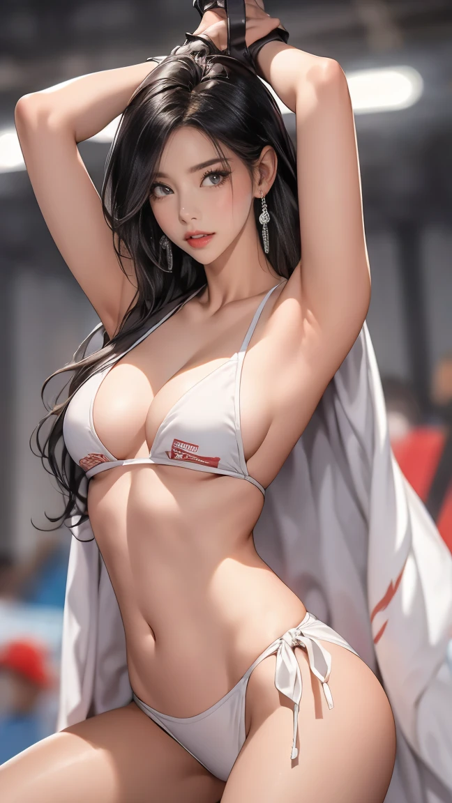 Best Quality}, { so beautiful }, { Very detailed }, { Best Illustration },  Browse Notes , realistic, masterpiece, Best Quality, ( Beautiful Eyes ), woman:1.5, 一位成熟woman, Big Breasts:1.2, Sweat, night,  wet face, wet, earrings, Central opening,  Put your arm behind your body、hump, Big , Nipple Puff , Cutting, plump, Over , Over デカ尻  ,Wear Sexy Mini Bikini:1.3
(Put your arm behind your body with boots :1.0)
(Kneel down:1.0) (Hands raised high and tied up:1.3)  ( painful scream :1.0)(Close your eyes to sleep having nightmares :1.0)