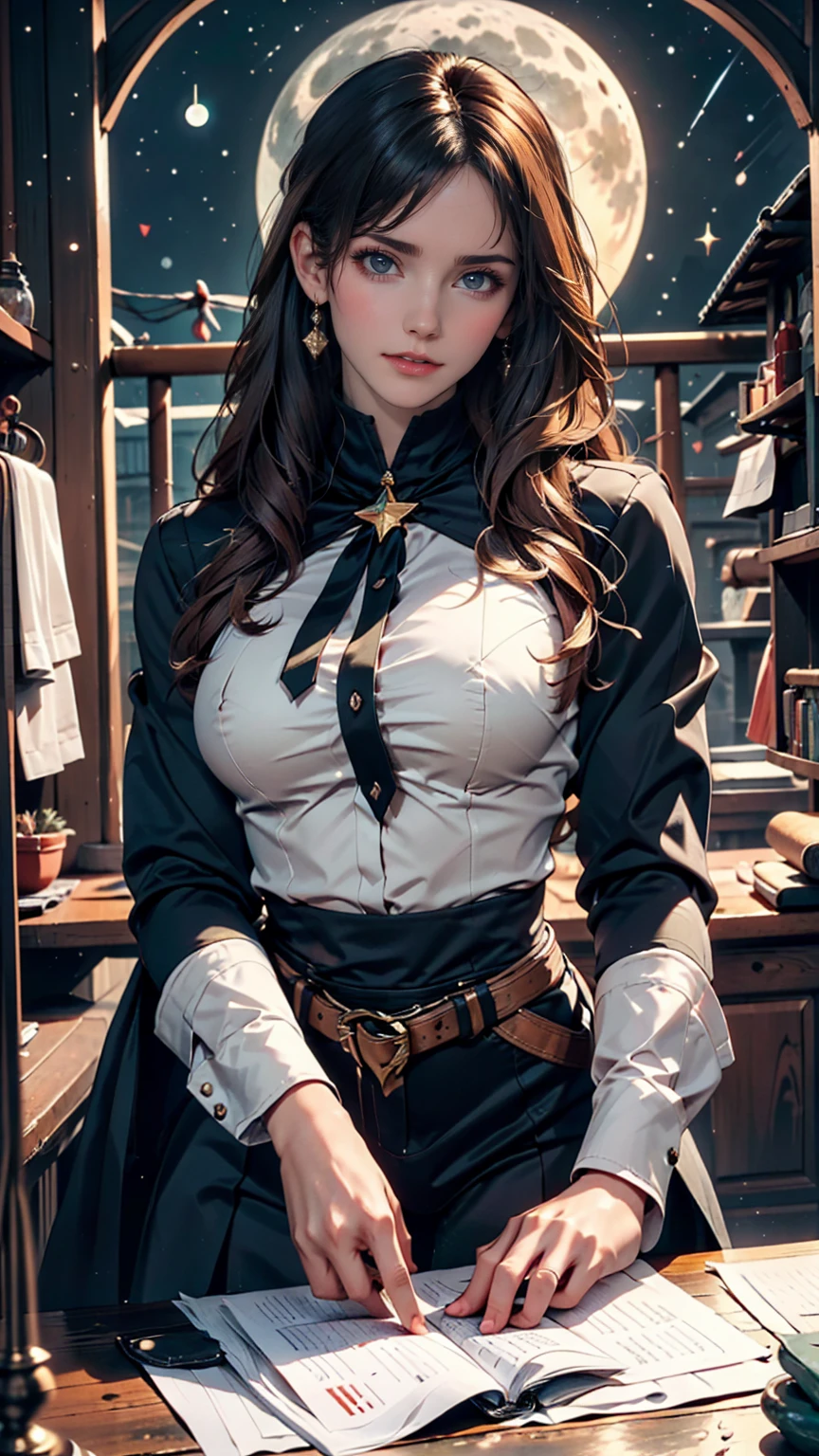 (Game CG,Highest quality,masterpiece:1.3),1 gigi, White capelet, White Dress, skirt