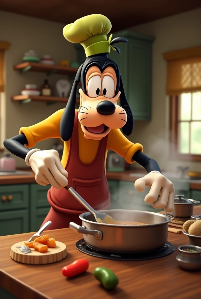 Picture of Goofy cooking - SeaArt AI