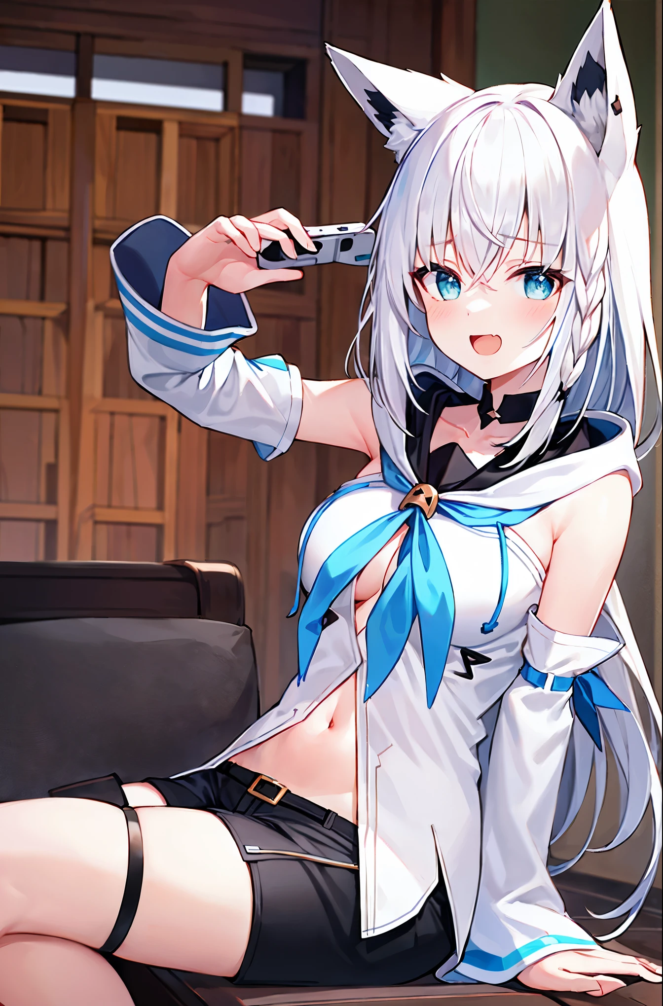 open-chest sweate