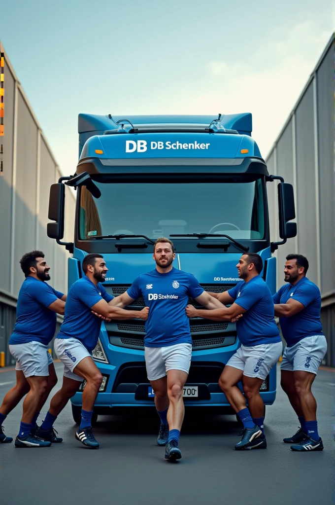 Three dirty mechanic daddys very muscular with thigh car mechanic uniforms, showing their very huge bulge, they are rubbing each other, bearded faces,