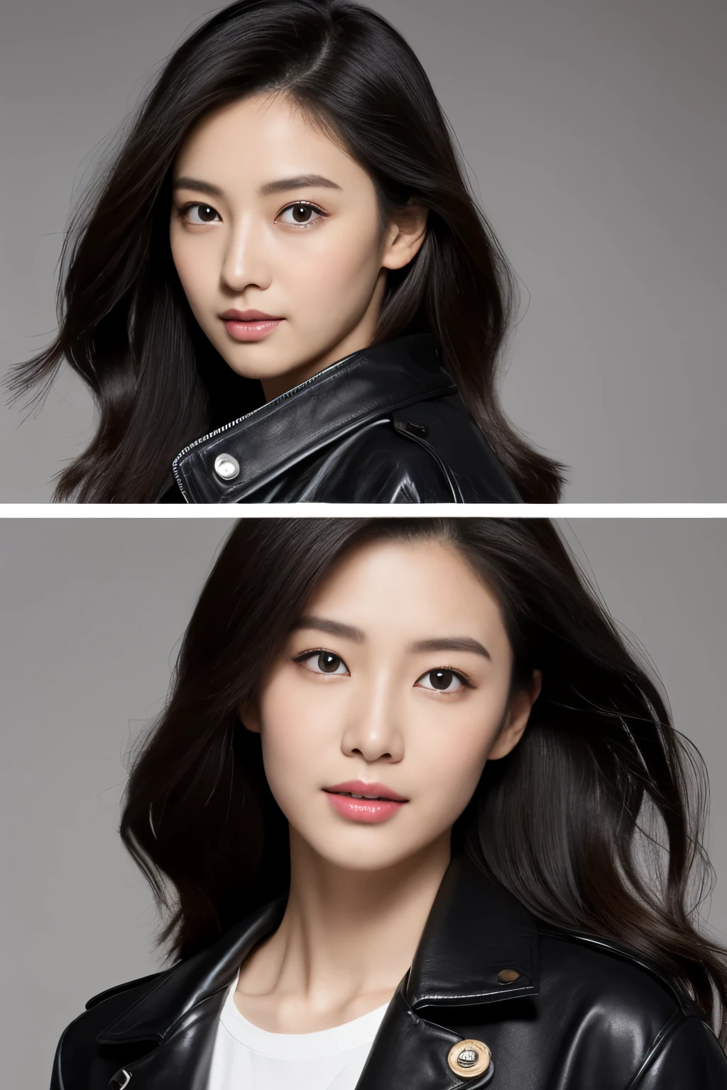 A woman with the same face as last time,1Man Woman、Slender Abs、Loose wavy styling、Please express it beautifully in every detail....corset top, Including face and skin texture.,Detailed eyes,Seducting look、full body Esbian