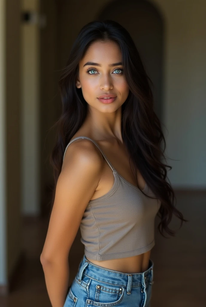 (((teta enorme))) (((enorme))) Hermosa y linda mujer con cabello rubio y ojos color avellana, , Cabello morado corto, sonriente, en la calle, (flaco), (Delgado y grueso), (small waist),  8k、No se usa nada、con el torso desnudo