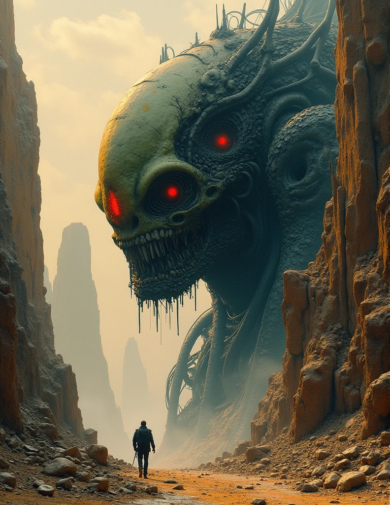 wall hr giger style
