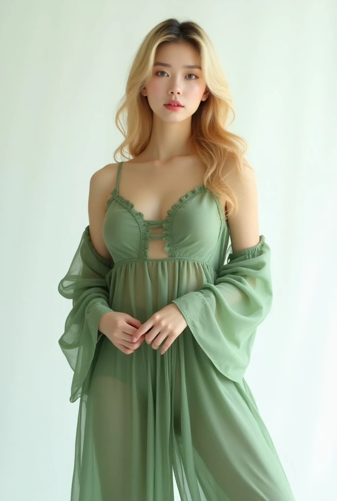 Very detailed eyes, very detailed face, very beautiful woman, best quality, super detailed (photorealistic), very delicate and beautiful legs, open legs, blonde, beautiful green eyes