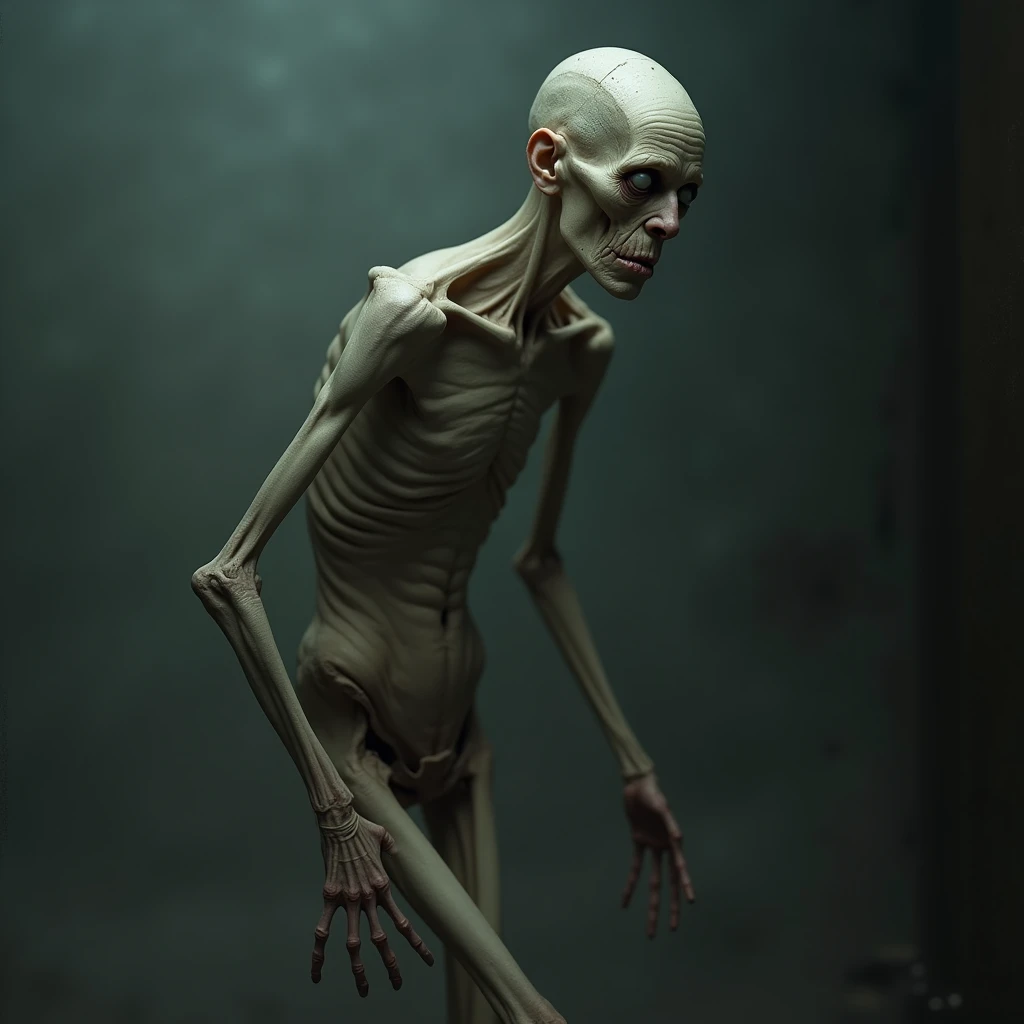 masterpiece,Unreal Engine,NSFW,Full body image,Bony Chest,Visible ribs,The protruding pelvis is very noticeable,looking at the camera,Raise your arms to show your armpits,Standing with legs apart,Very thin young,Solo,(Small child:1.4),Quite thin body,anorexia,Narrow shoulders, (very thin abdomen:1.5),Real young face,Very sunken cheeks,Depressed face,Haggard look,Blunt bangs,Bone support chest,Midriff,Beautiful belly button,Very thin waist,Extremely sunken abdomen,Severely malnourished abdomen,Severe malnutrition,Radiant white skin,(Fully nude),Outdoor,Home video shooting,Garbage dump,Child's body