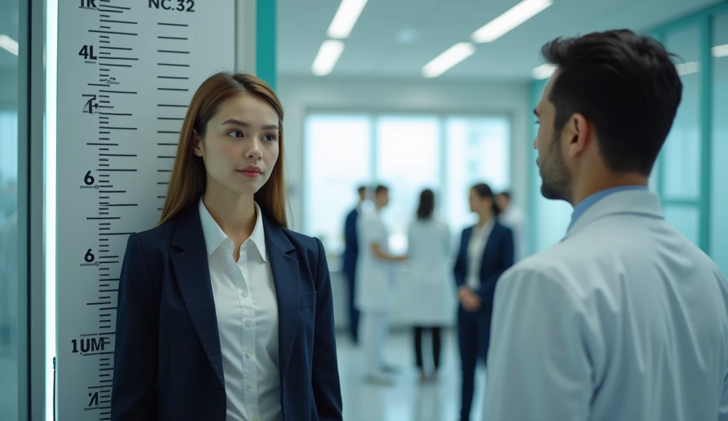 Woman with superiority complex towards another person