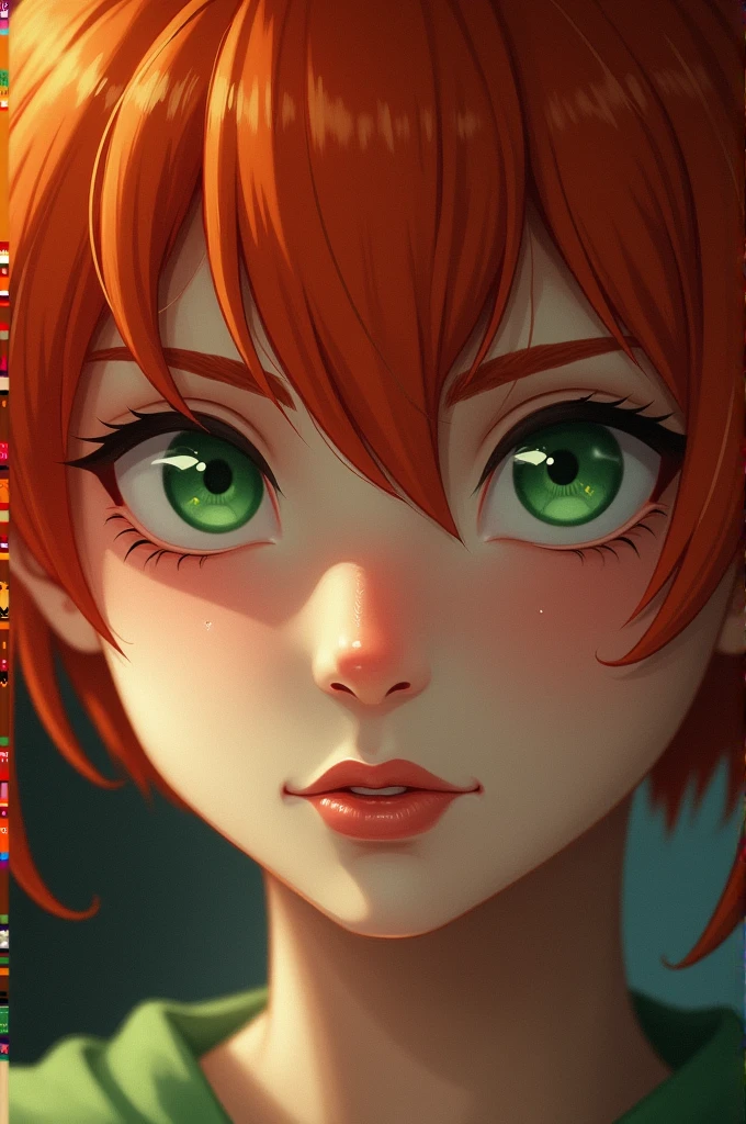 ((portrait)), (ultra high res,photorealistic,realistic,best quality,photo-realistic), (((high detailed skin,visible pores))),(real person,photograph), (8k, raw photo, best quality, masterpiece),(1 cute girl),(bob cut), (short orange hair), ((cat ear)), angry, blood, Scars, (green eyes), (orange tail), automatic white balance,(((face close-up,haunting smile,moist lips,short hair))), ((((looking at viewer)))), ((((skinny))))