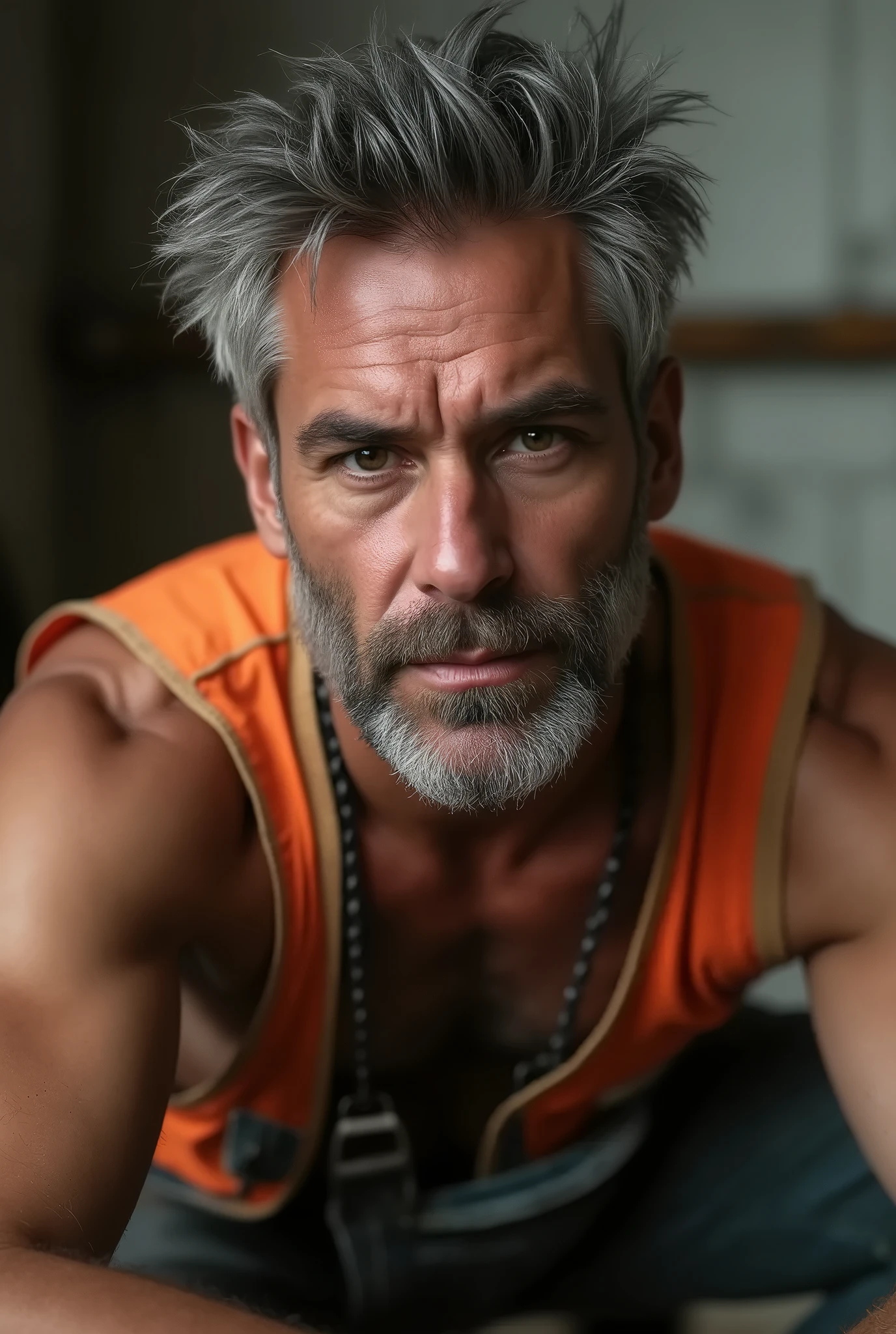 (cumrag:1.3) <lora:cumrag-000004_v5:1:lbw=OUTALL2> (shirt:1.3),
(a silver fox man standing:1.2) in a dark alley, promotional image, an album cover, private press, epic, 4k, canon, masterpiece, bright lighting, Studio quality picture, direct light,  high def, man wearing a (black tank top shirt:1.3), cum stains, cum, old, (wet stains on shirt:1.2), (yellowish:0.2), (whitish:1.1), (dry stains:1.1) on shirt, (gross, nasty, stinky:1.4)
