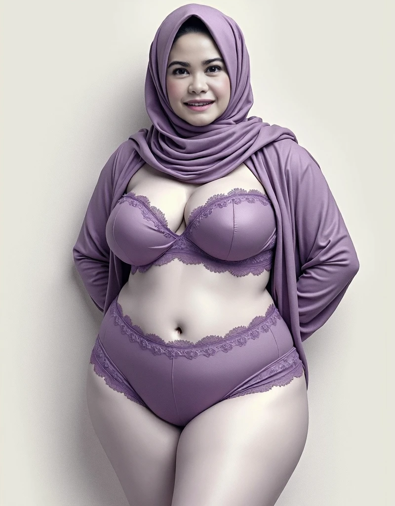 ((Chubby)), ((Straddling)), "Naked Lingerie Bra" ((Hijab Stylish)), (Malaysia female), age , 8K, photottorialism, G-String, ((RED LIPSTICK))