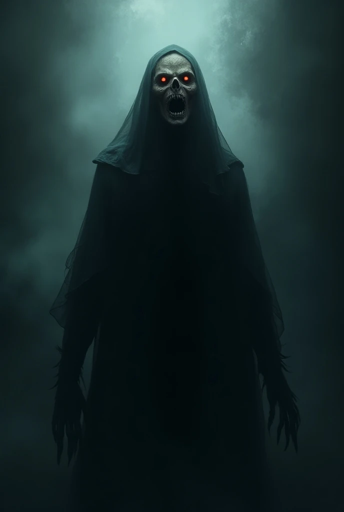 a ghostly apparition, a spirit of darkness, an evil supernatural entity, high quality 8k resolution, detailed and haunting, best quality, masterpiece, photorealistic, ultra-detailed, dramatic lighting, eerie atmosphere, dark moody colors, horror, dark fantasy