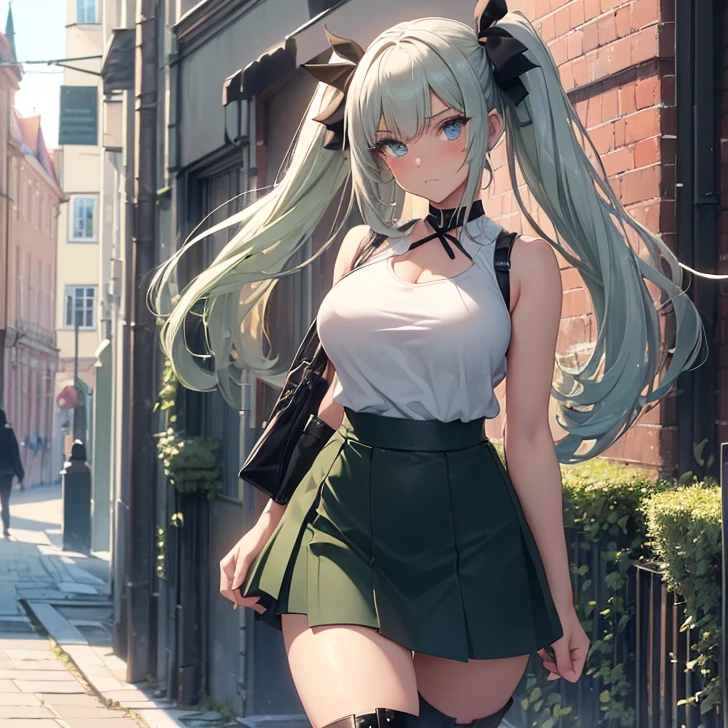 Chica YouTuber,(((1girl))),((Chica extremadamente linda y hermosa de cabello rizado verde)), (senos cortos:1.4),trasero grande,(((cabello verde rizado:1.35,cabello muy rizado,colored inner hair,ear breathing,pelo corto))),(((verde_ojos:1.3))),ojos intrincados,hermosos ojos detallados,eyes symmetrical,ojos grandes:1.3,((gordo)),(((Piel lustrosa:1.5,piel brillante: 1.5,piel bronceada,piel brillante,piel muy brillante,cuerpo brillante,plastic glitter skin,piel brillante exagerada,piel iluminada,piernas mojadas))),Cuerpo detallado,(Cara detallada), Lindo,guarra,seductor,erotic,(((NSFW))), Zettai Ryouiki,Ropa reveladora,Mostrar piel,((Minifalda rave,Correas de tanga visibles,White loose tank top with an artistic anime print)),((ropa mojada,Traje intrincado,Ropa intrincada)), (dynamic pose:1.0),avergonzado,(centrado,Escala para ajustarse a las dimensiones,Regla de los tercios), Cyberpunk city by the ocean at night, with bright neon signs and dark storm clouds and puddles, paisaje:1.25, fine art photography,(Photo taken by SLDR),Altas Resoluciones, foco nítido, (Ultra detallado, extremadamente detallado), (Ilustraciones fotorrealistas:1.37),(fondo de pantalla CG 8k extremadamente detallado),((Tema de fondo synthwave)),(((colores vibrantes))),(Fondo intrincado),(Obra maestra),(La mejor calidad), falda muy corta, Extiende las piernas, sexual arousal, sexual expression, piel brillante,flujo vaginal, sin sujetador, entrepierna visible, piernas abiertas, without underwear、hendidura en la entrepierna、Enfoque en la entrepierna,((No use ropa interior)), - No Old Pubic、afeitado、Show genitals and pubic hair、los genitales son visibles, (((levanta la falda, Levanta la falda con ambas manos, Lift the skirt yourself)))