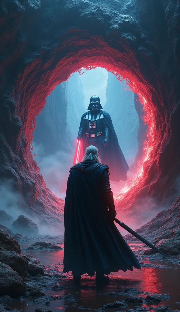 When Geralt meet Vader - Portal to another dimension - 使用SeaArt AI 创作