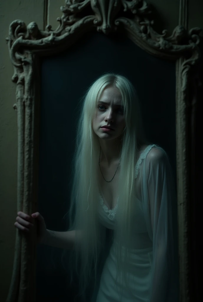 A woman possessed by a ghost