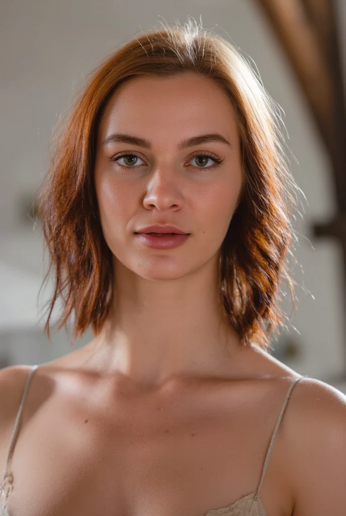 Southern French woman with red hair, 20 ans , Brown eyes