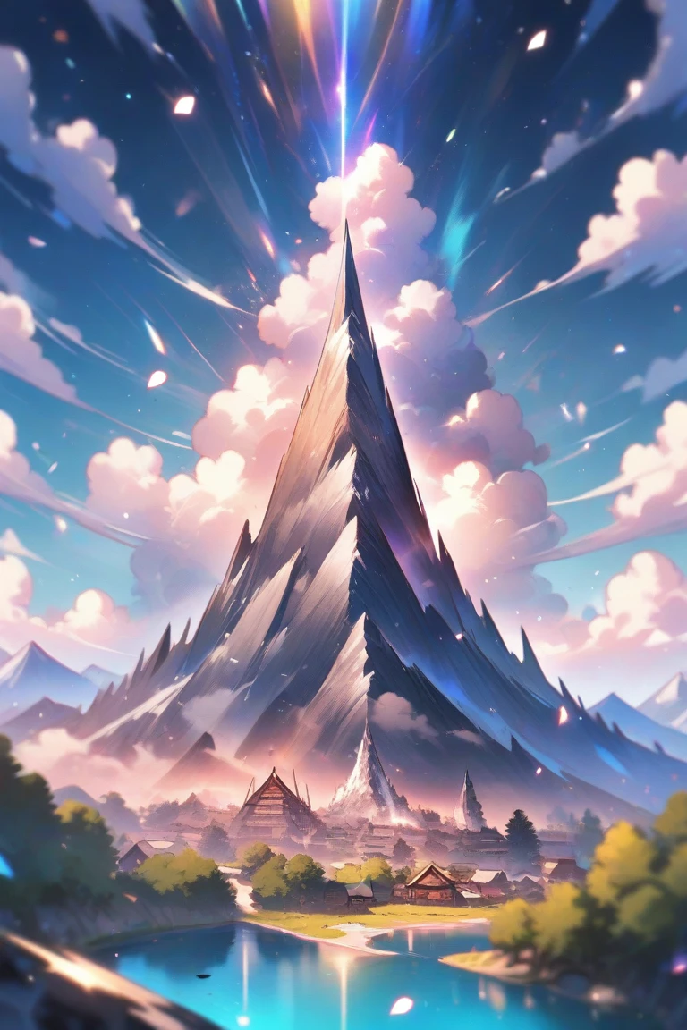 Glass Mountain ,beautiful background, very aesthetic,