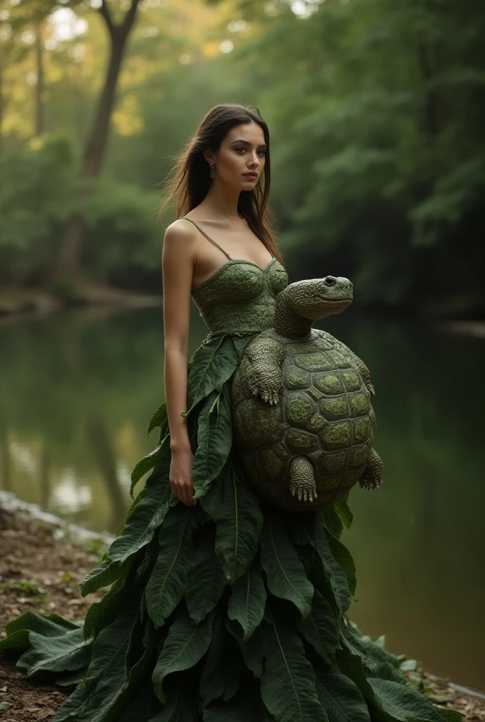 Brocore, overweight (Beverly D'Angelo:1.3) , wearing armor, forest with Dandelion, Simple and clean, Monochromatic dark black filter, concept art, trending on CGSociety, award winning, <lora:Beanz_Style_SDXL:1> ais-beanz