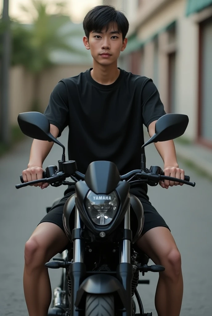 Boy rx100 bike photo
 posing like a model