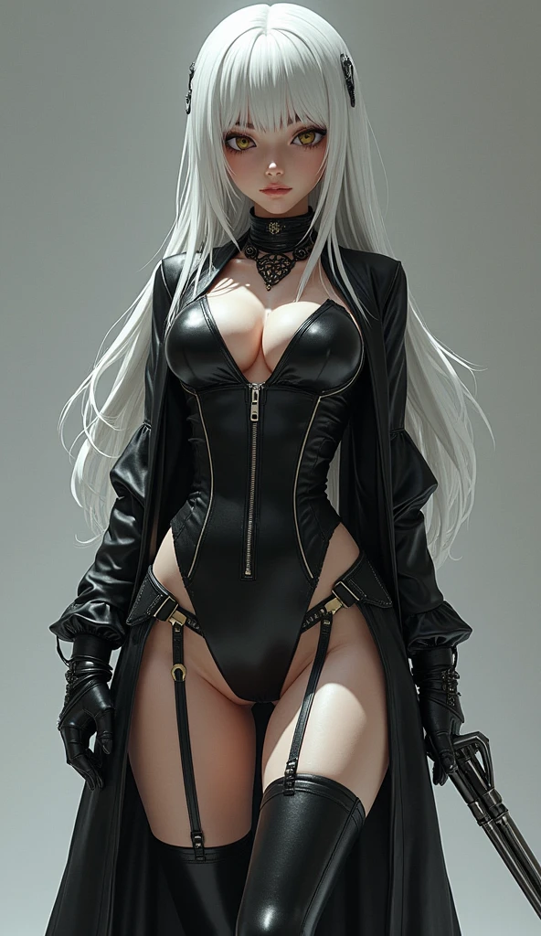 Realistic render, (random sexy pose), horny face, (high-quality masterpiece:1.1), (hyper realistic ultra sharp detailed masterpiece photo), (beautiful lips), (1 extreamly seductive female:1.2), curvy body, 4k resolution, highly detailed textures, (messy goth makeup), (black lipstick), (tattoos all over the body:1.1), (view from above), ahegao, (highly detailed seductive face:1.4), sweat drop, massive tits, puffy nipples, shiny skin and hair, (white hair:1.1).