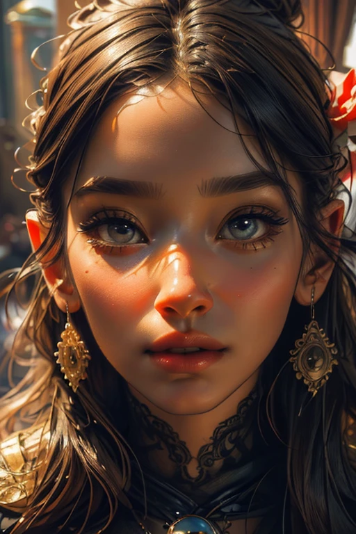 (portrait,realistic,portraits,photorealistic:1.2) The main subject of the image is a person dressed as a character from Super Mario Bros. The person is standing next to their horse named Kioshi. The person's costume is highly detailed, with vibrant colors and intricate design. Their eyes are sparkling and full of life, capturing the viewer's attention. The person's lips are beautifully detailed, adding a touch of charm to their expression. The image depicts a close-up of the person's face, showcasing their unique features, such as their expressive eyebrows and flawless skin.
The image is created using various mediums, including illustrations, oil paintings, and 3D rendering techniques. The combination of these mediums creates a visually stunning and dynamic artwork. The image is of the highest quality, with a resolution of 8k and UHD. The details are incredibly sharp and focused, creating a lifelike portrayal of the character. It resembles a masterpiece, with every stroke and detail meticulously crafted.
The overall style of the image is realistic and photorealistic. The character is depicted with great attention to detail, ensuring that every aspect of their appearance is faithfully reproduced. The color tones in the image are vivid, bringing out the vibrant hues of the character's costume and the natural surroundings. The lighting is carefully executed, highlighting the person's features and creating a sense of depth and dimension.
In the background, there is a lush green garden, adding a touch of nature to the scene. The grass is meticulously rendered, with each blade visible and swaying gently in the breeze. The horse, Kioshi, is portrayed as a majestic creature, with a shiny coat and expressive eyes. The bond between the person and their horse is evident, as they stand side by side, radiating a sense of companionship and adventure.
Overall, this image portrays a person dressed as a Super Mario Bros. character, standing next to their trusty horse, Kioshi. The image is created with the utmost attention to detail and quality, resulting in a realistic and visually stunning artwork. The combination of vibrant colors, sharp focus, and photorealistic style brings the character to life, immersing the viewer in a world of imagination and adventure.