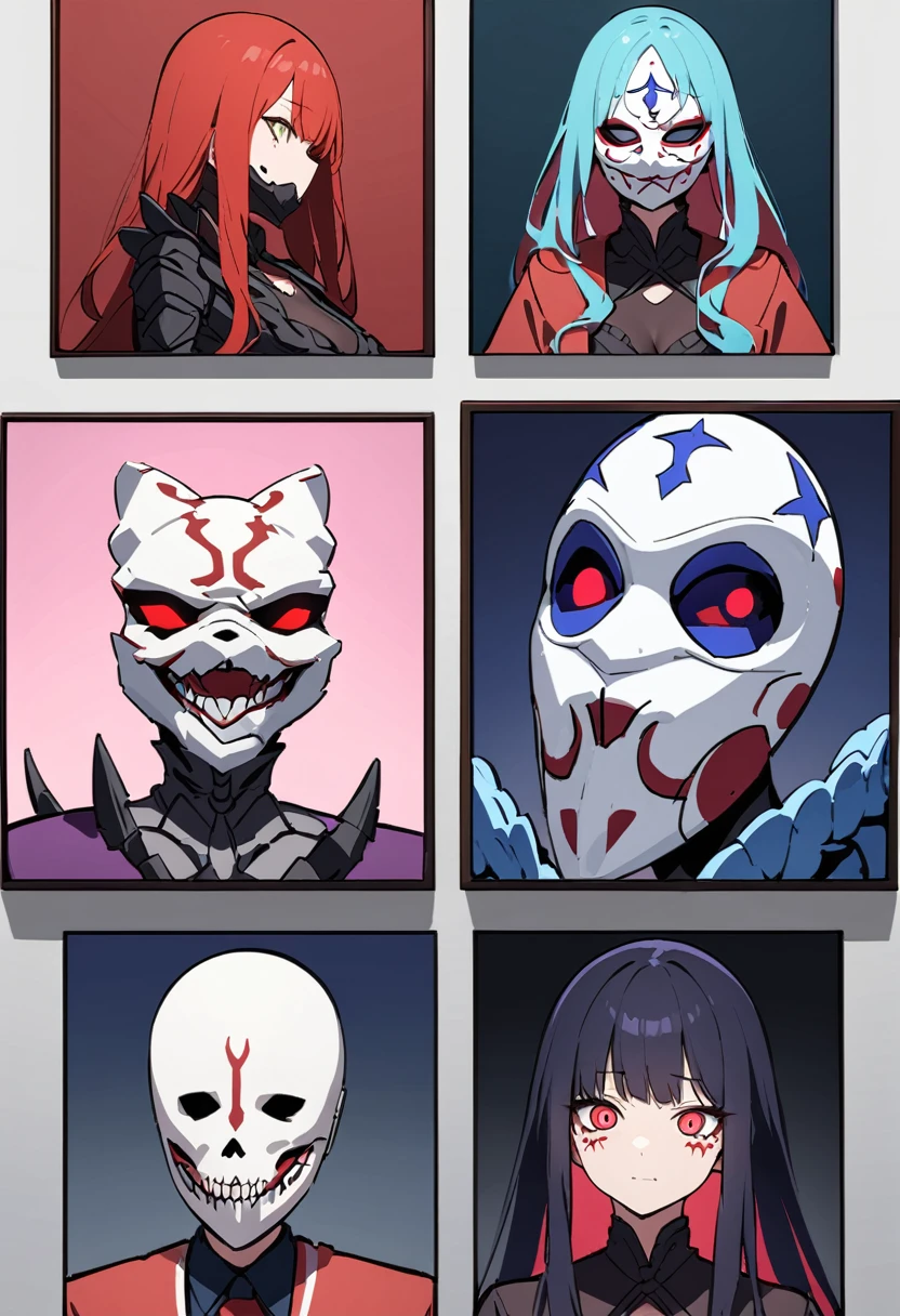 (((Katsushika Hokusai))), ((Skeleton)), Horror elements