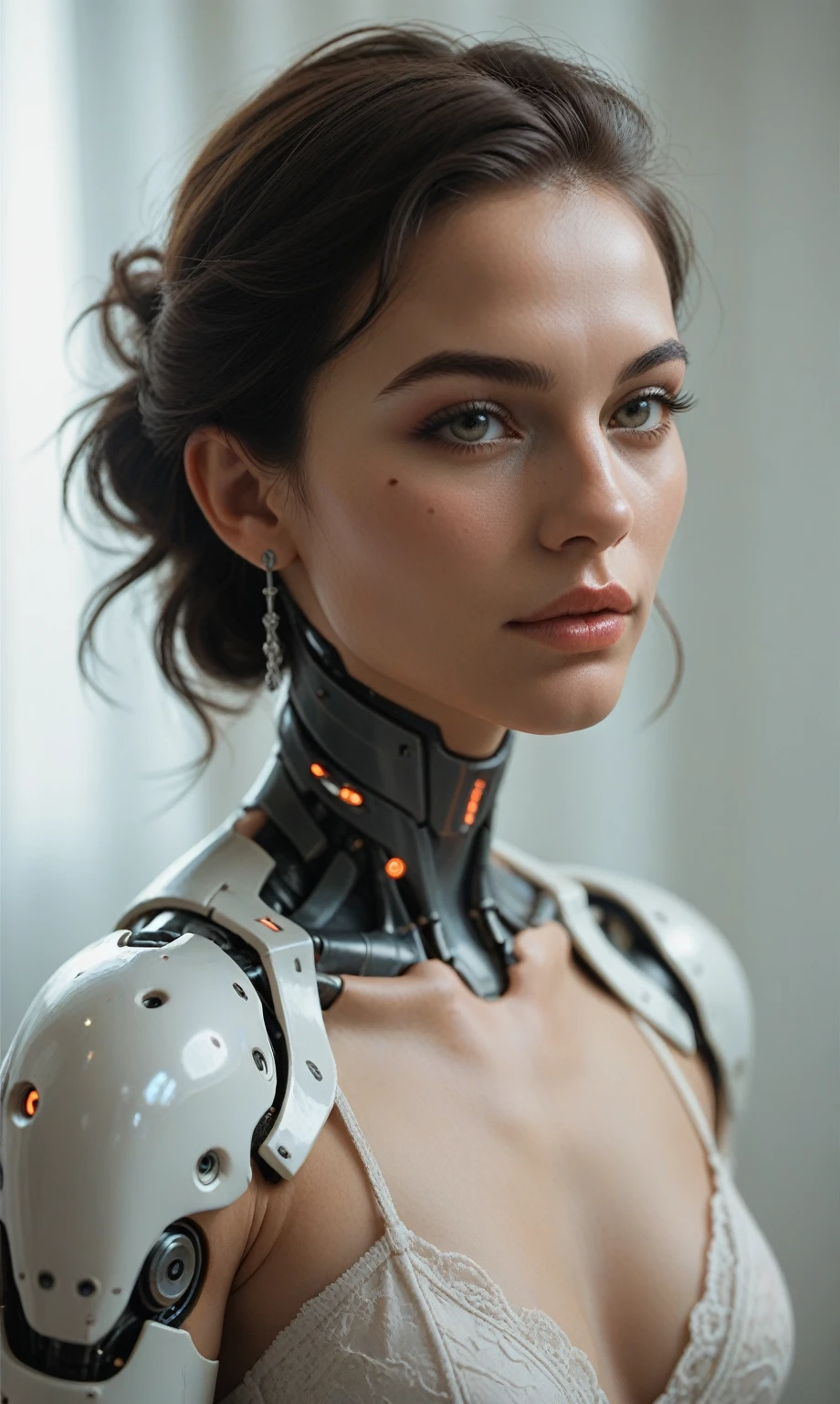 beautiful Spanish female cyborg 