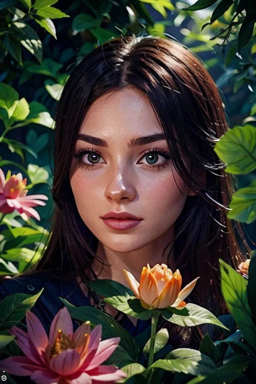 a beautiful girl in a garden, detailed face, atmospheric lighting, vibrant colors, cinematic composition, realistic, photorealistic, photo-realistic:1.37, masterpiece:1.2, 8k, ultra-detailed, sharp focus, physically-based rendering, extreme detail description, professional, vivid colors, bokeh