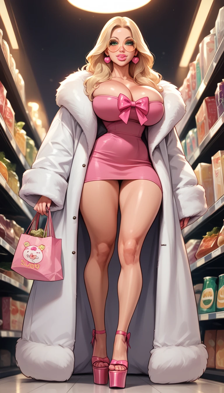 (best quality:1.2), 1milf, (natural makeup, big tits, seductive, motherhood, looking at the audience, sexy, (mature woman, milf: 1.1), solo, (curve: 1.1), milf, blonde hair, nfsw, lick ice cream