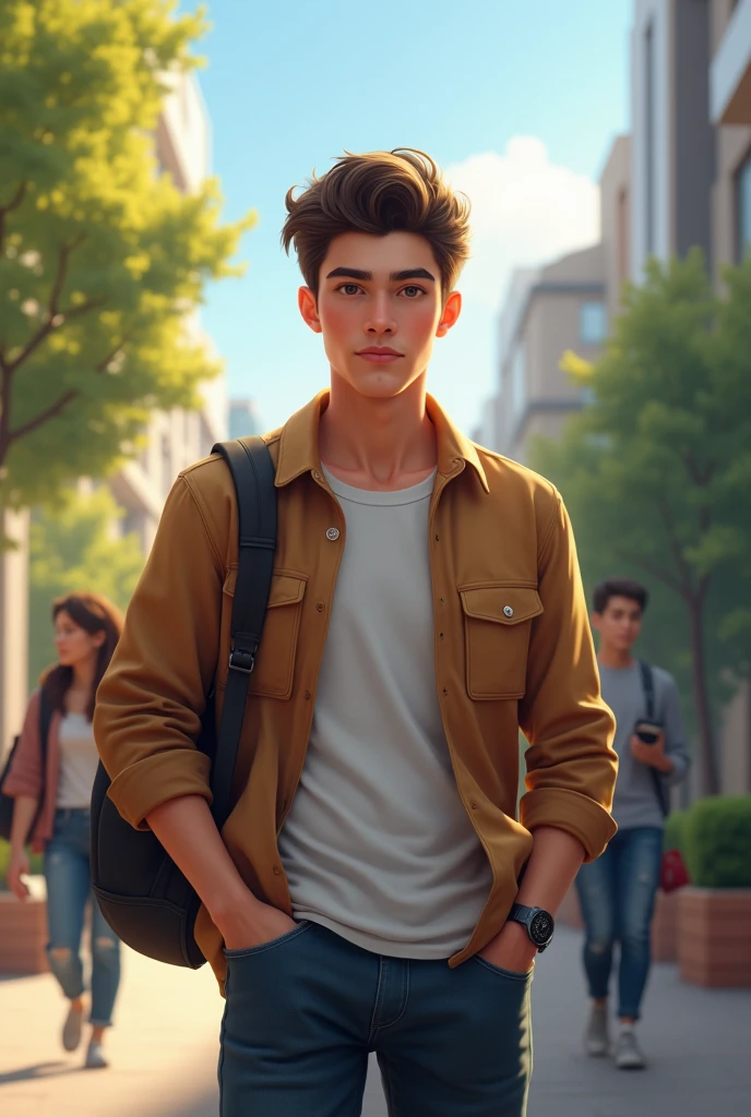 A young male college student - SeaArt AI