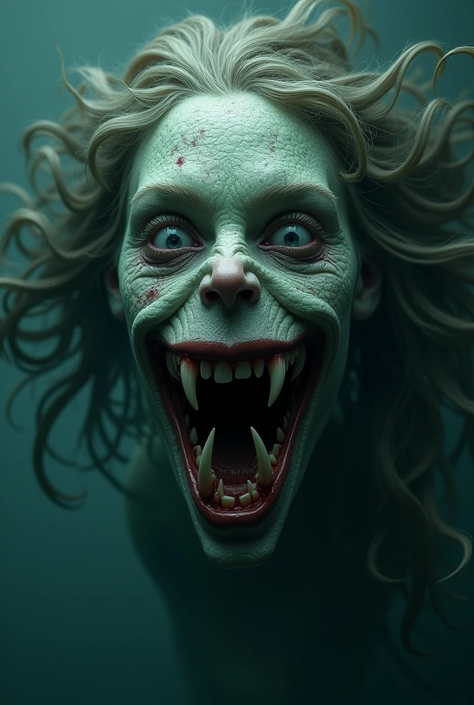 woman, bald, blue_background, kaijuu, eldritch_abomination, dark, tongue_out, <lora:EdobMonsterFemale2_v2.0:0.8>