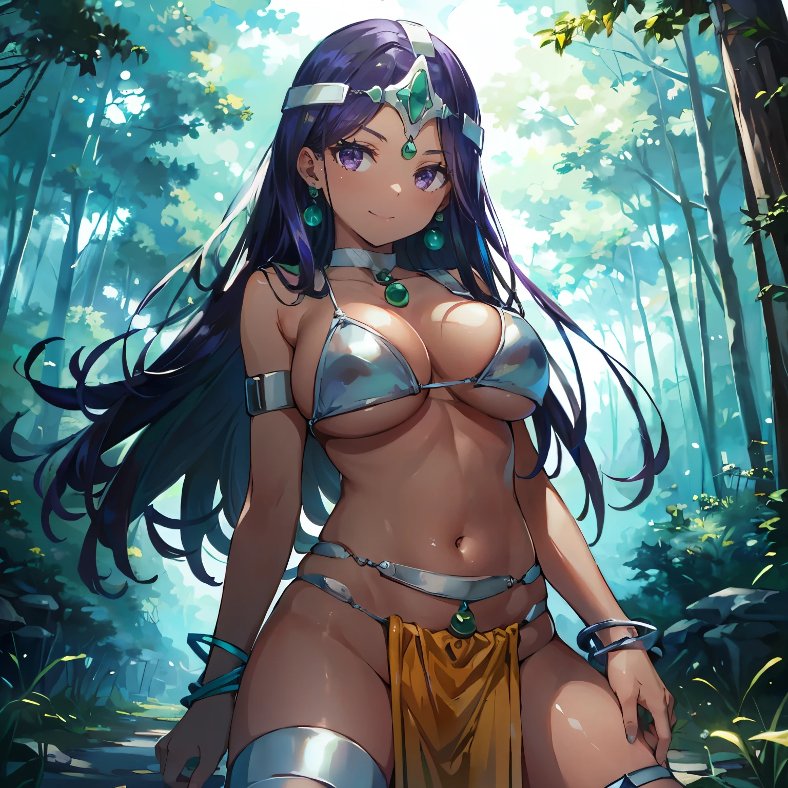 the amazon tribe、Consists of mature women with dark skin and muscular bodies.。They symbolize beauty and strength、I have black tattoos all over my body.。They wanted to show their respect and gratitude to God.、Offering offerings obtained through hunting、Dedicating a sacred dance。