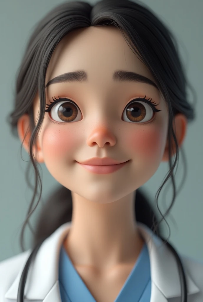 ( 3d human emage ,((चित्र: डॉक्टर के चेहरे पर राहत)