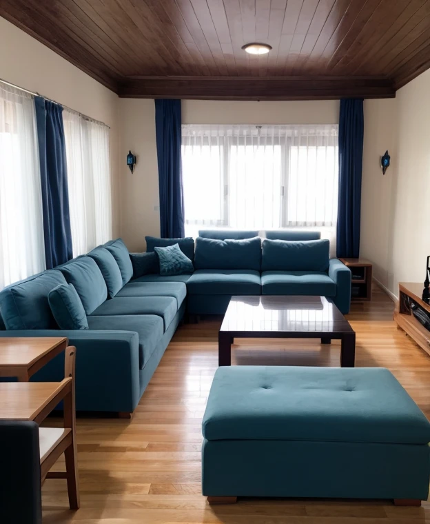 sala de um apartamento, Modern sofa for 3 places