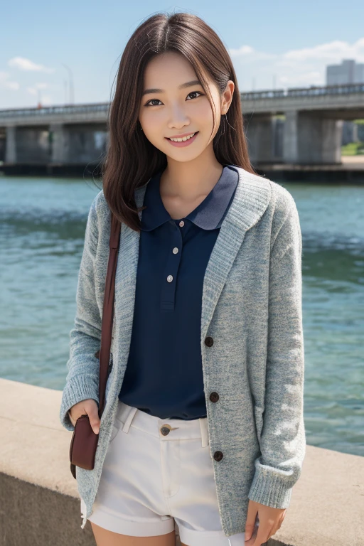 8k、highest quality、masterpiece、超A high resolution、picture、The elegance of beautiful Japanese women、Single-lens reflex camera、There are good ones、A transparent atmosphere、sexy lip、slanted bangs、beautiful face、medium long hair、make bangs、smile、natural soft light、A 22 year old girl wearing a suit、Wore skirts、country road、riding a bicycle