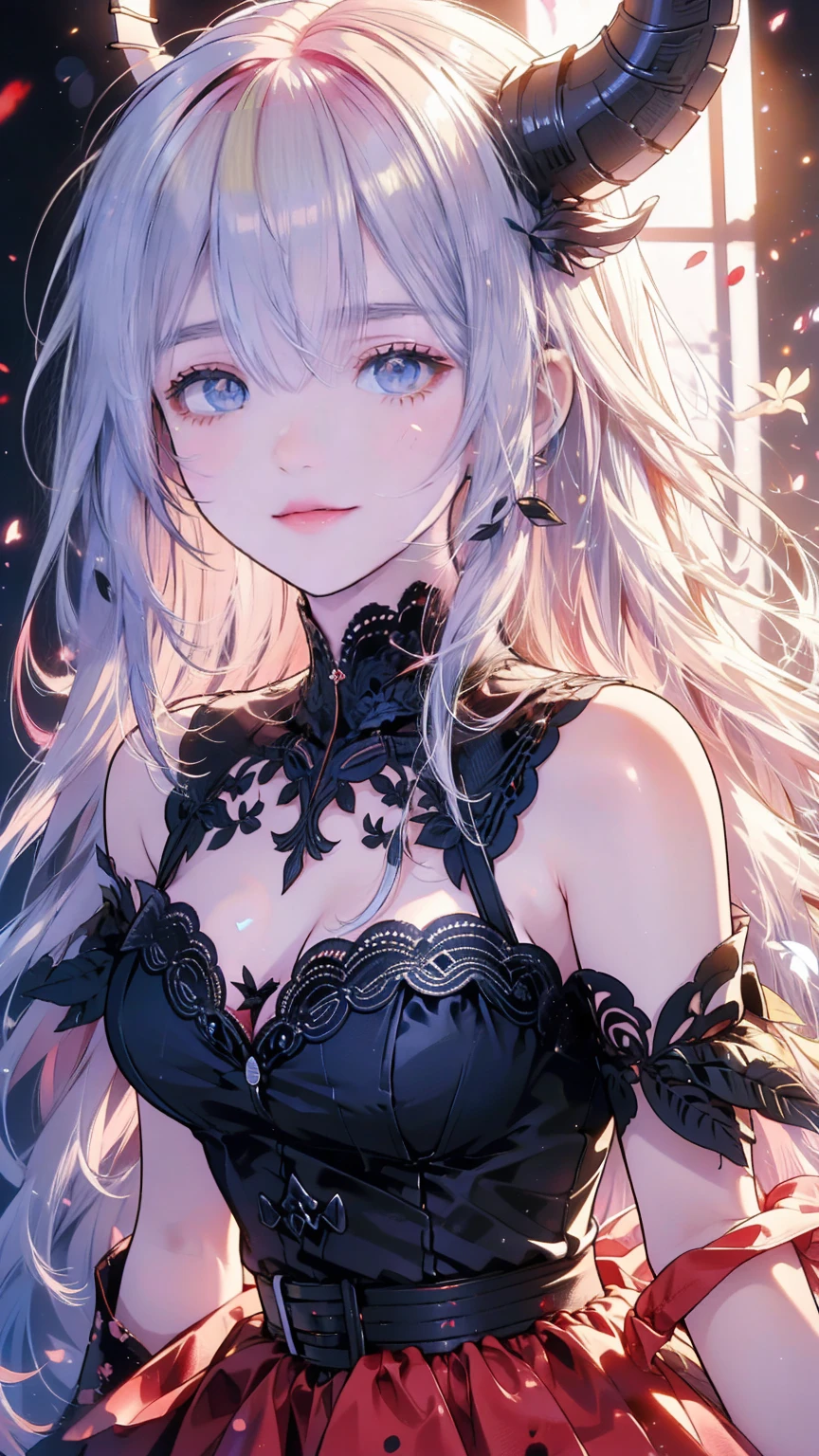 , Perfect Eyes, Soft light,  High image quality, 4K resolution, masterpiece:   fine skin,   Attention to details, 最  High image quality, Awards,   very detailed,  High image quality, devil's queen、Horned goat,   Gothic Dress, Living in the depths of hell, Lava flow,    blue long hair  ,   blue eyes, RED HIGH HEELS,   navy blue dress  、Shadow Face　、  has a weapon、 Staring at the audience with a look of fear、beautifulgirl、very cute angel、  Pink Gothic Fashion  、cute、baby face、smile、  long skirt  、  black long boots  、.(最  High image quality,4K, High image quality,masterpiece:1.2),  very detailed,Realistic:1.37,  Spooky altar background  ,Dark fantasy, Red Scheme  ,Ominous atmosphere,Eye-catching,Dissecting the Story ,  anime style  , この作品はmasterpieceです ,beautiful  Attention to details顔と (((red eyes ))),A terrifying ritual ,devil's ritual,Premature death,Inappropriate behavior,crazy smile,Scythe Face,Girl Monster, beautiful delicate features, SharpEye,   sharp fangs, Pale skin,   Dark Background Cinematic Lighting  ,   Dramatic Shadows  ,   gothic style  ,   Eerie Atmosphere  , Dark fantasy, 1 person&#39;S,   opens her mouth wide ,   Open Your Mouth and Bare Your Teeth , Sharp teeth like a beast , Wide lips, Very big mouth, Red cheeks, ,(  Blood Splatter  :1.4),Scary smile, smile,  angel design  , TwiSted smile、Bloody、Head bleeding,,,,,、  Blood Splatter  、,(  Blood Splatter  :1.4),skull,devil&#39;gun,Horror Style, ((  Fantasy Sweet Taffle Ruffle Pink Outfit)), ((Flowing blonde hair)), ,(  Blood Splatter  :1.4),Female Curves,   sexy flat stomach  , Perfect hands,   Flawless Anime Character Faces  , (Pink Tata Dress)),   is standing, ((Evil smile)), ,(  Blood Splatter  :1.4), Steam circulation, Moonshine ,   Night Lighting  , (  Blood Splatter  :1.6),Anime   angel design  , TwiSted smile、Bloody、Head bleeding,,,,,、  Blood Splatter  、,(  Blood Splatter  :1.4), skull,  Gothic architecture  、Western architecture、    fantasy world    、,Victorian city, Skeleton Gas Light,  absurd,  High image quality、 ((  table top)), ((最  High image quality)), (  very detailedな), ((  very detailed)), (beautiful), ((cute)), (NFSW:1.8), 1 personで,(:1.6)、(wo
