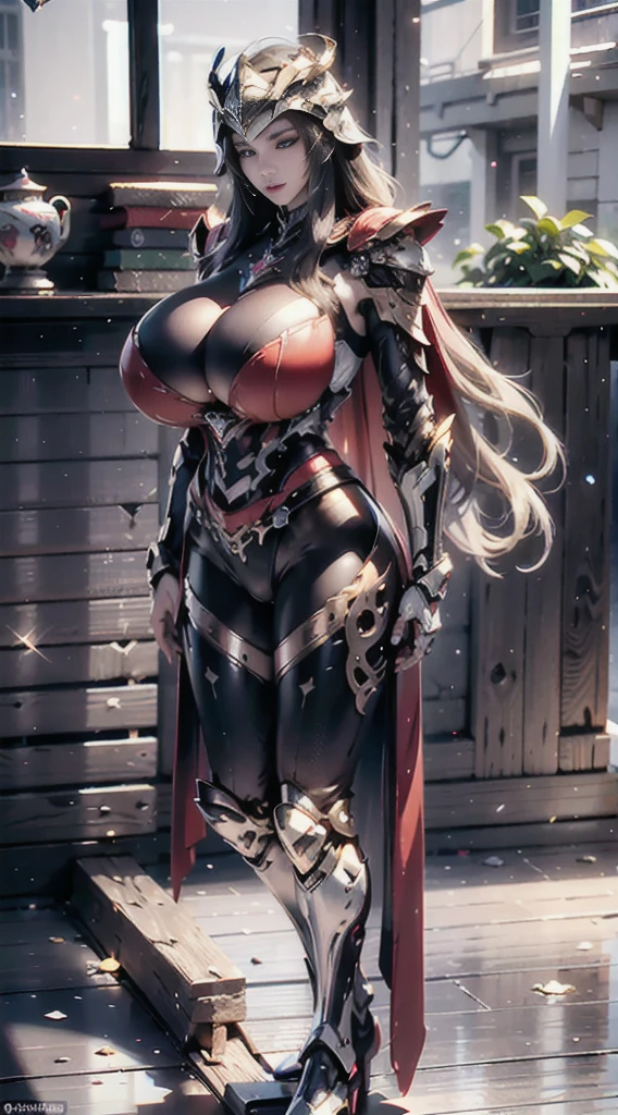 ((Unreal Engine 5)),  realistic representation , Excellent,  full armor , Knight cape , Helm, (Yoga hotpants), looking on camera,  standing in the studio ,  beautiful face , the image, CGImix, ( Photorealism :1.2),  ultra-realistic and face, (HUGE FAKE :1.4), ( huge breasts :1.1), (abdominal muscles), ( big butt), (), (  thick thighs  ), narrow waist, hourglass figure, half-figure, ((Radiant Skin)), ((shiny skin)),  realistic body , (( she has a sexy body )), ((Clean skin)),   photorealistic, bokeh, motion blur, masterpiece,  highres icon, 1080P, super detail, textured skin