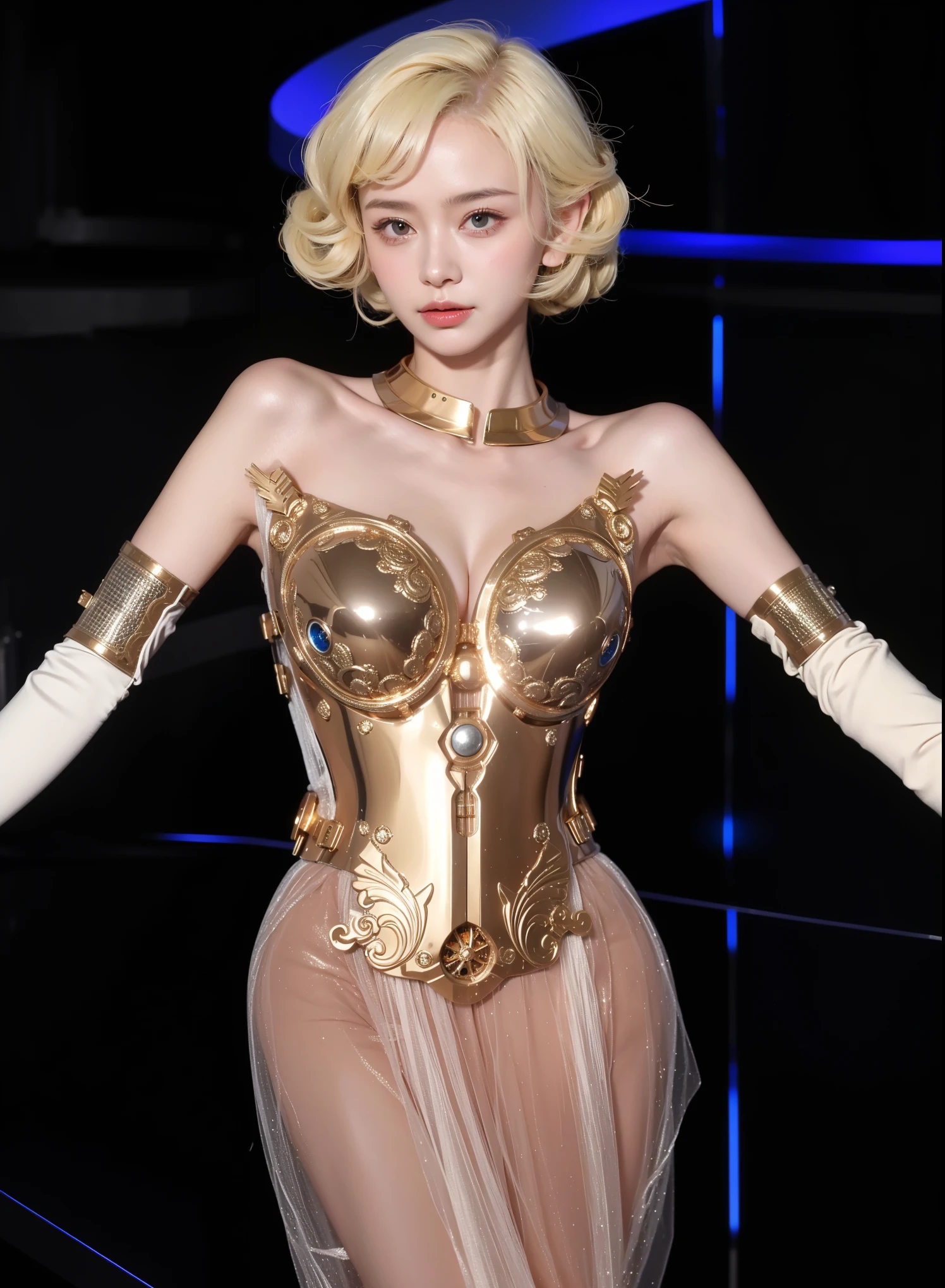 Futuristic high-tech style,best quality,Fairy skin,(Every time :1.2),Everlasting,Super detailed,actual,high quality,film lighting,Ray tracing,ultra high definition,upper part of body, Future Iron Man mecha,Filming,tank battery,Launching equipment,Large-caliber artillery,Ros Tran 8K,mechatankcyberarmoredchariotgirl,Wearing a cyberpunk technology helmet,Star Warframe Helmet,There is a breathing light on the body,The armor of the future shines,armed cannon,High-tech warframe,