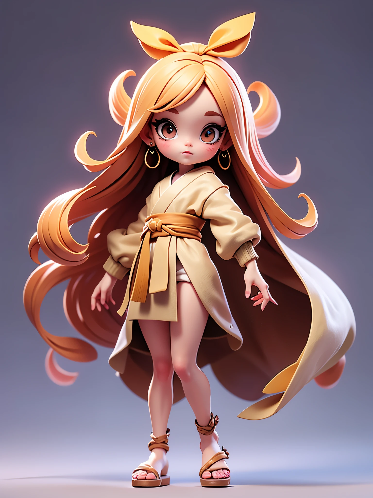 Create a chibi onmyoji image , Alone, simple background ,a small, Simple hair , Big head, Japanese Onmyoji. The transparent body can be seen through . The image is clear and detailed ., beautiful colors and.. raise your arms , foot, eye,nose, mouth, ((Five fingers on a hand)), ((Five toes)), colorful background for working, anatomically correct, simple background , shortcuts, bangs, Symmetrical,
