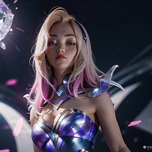 Lux: 1.5, League of Legends, K/DA, high quality, heavily detailed, full sharp, 4k, 8k